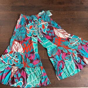 True Destinations Resort Wear Flare Pants Beach Coverup sz XL New